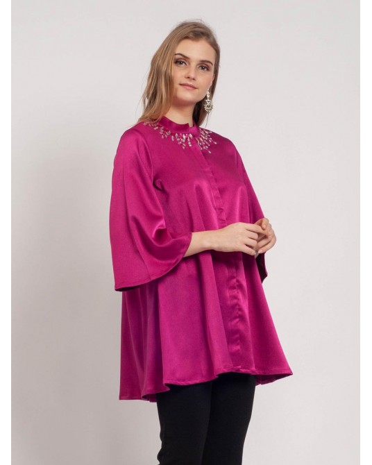 Neelam Cerise Blouse