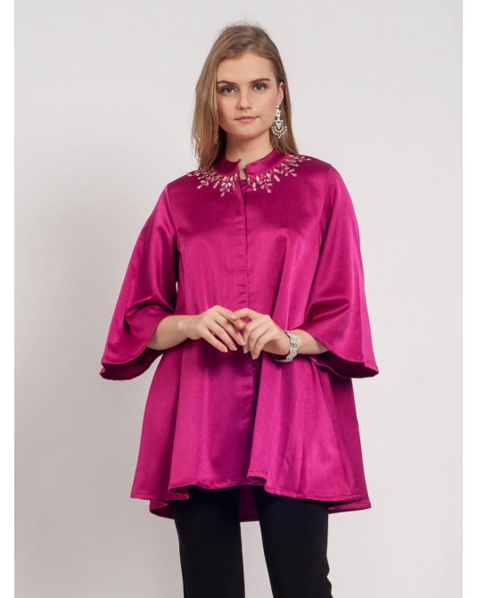 Neelam Cerise Blouse