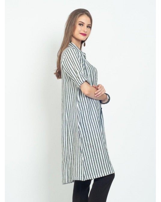 Ayana Stripes Tunic Shirt