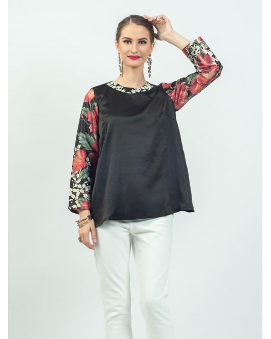 Callista Hibiscus Flower Blouse