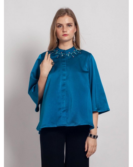 Celline Sapphire Blouse