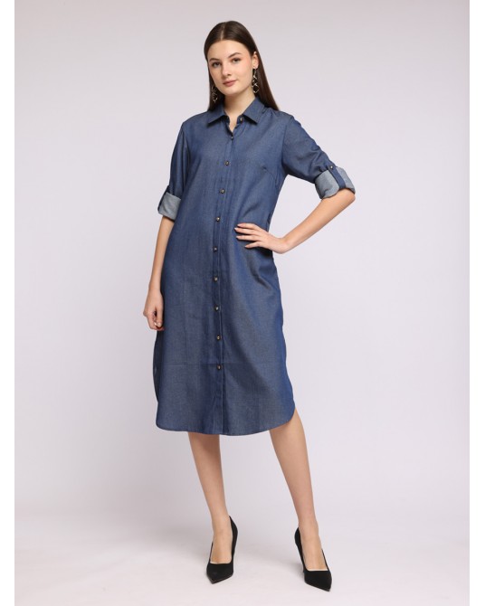 Valley Mazarine Shirt Dress