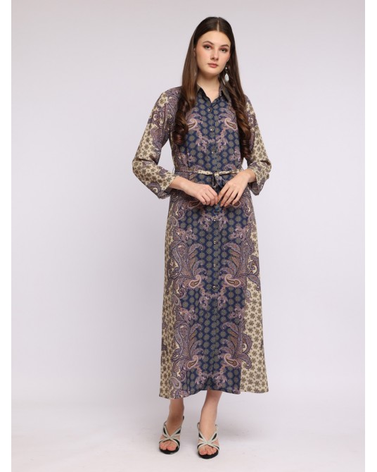 Waverly Paisley Shirt Dress