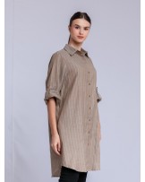 Samara Camel Shirt Dress