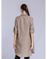 Samara Camel Shirt Dress