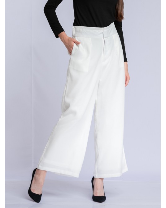 Izza White Dove Pants