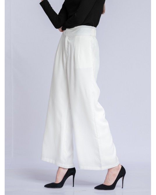 Izza White Dove Pants