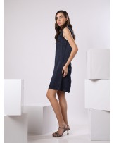 Inner Navy Midi Dress