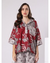 Red Flower Garden Shirt