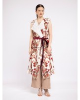 Rubby Ikat Long Vest