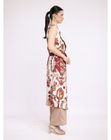 Rubby Ikat Long Vest