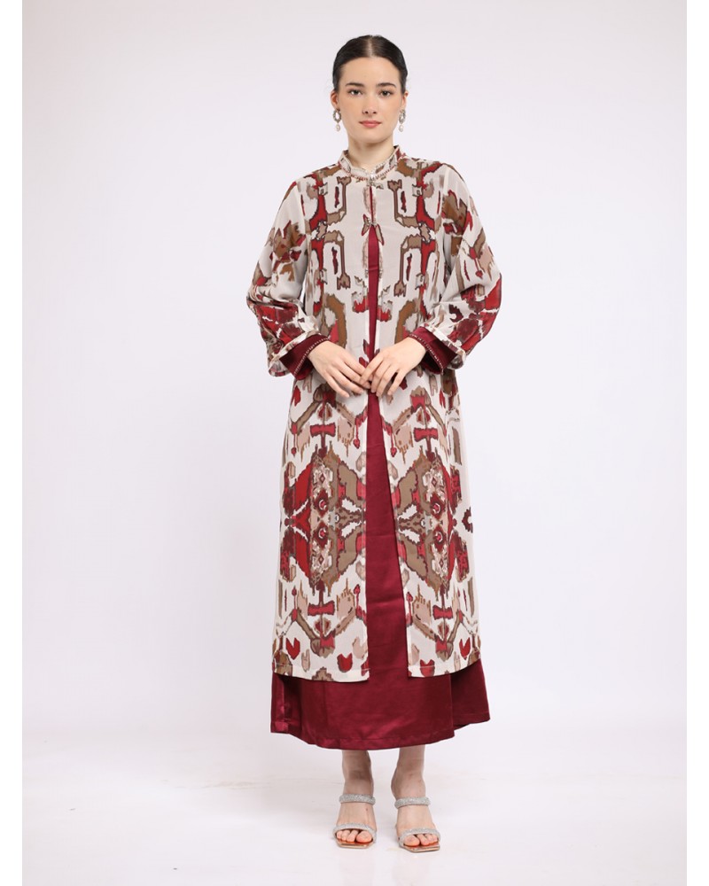 Rubby Ikat Maxi Dress Set