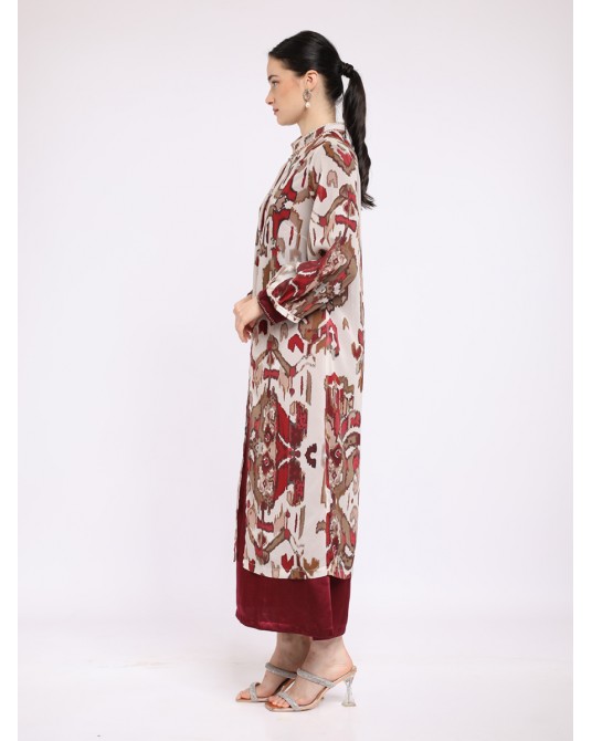 Rubby Ikat Maxi Dress Set