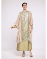 Yara Creamy Olive Kaftan