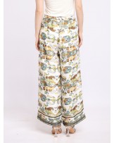 Olive Ikat Palazzo Pants