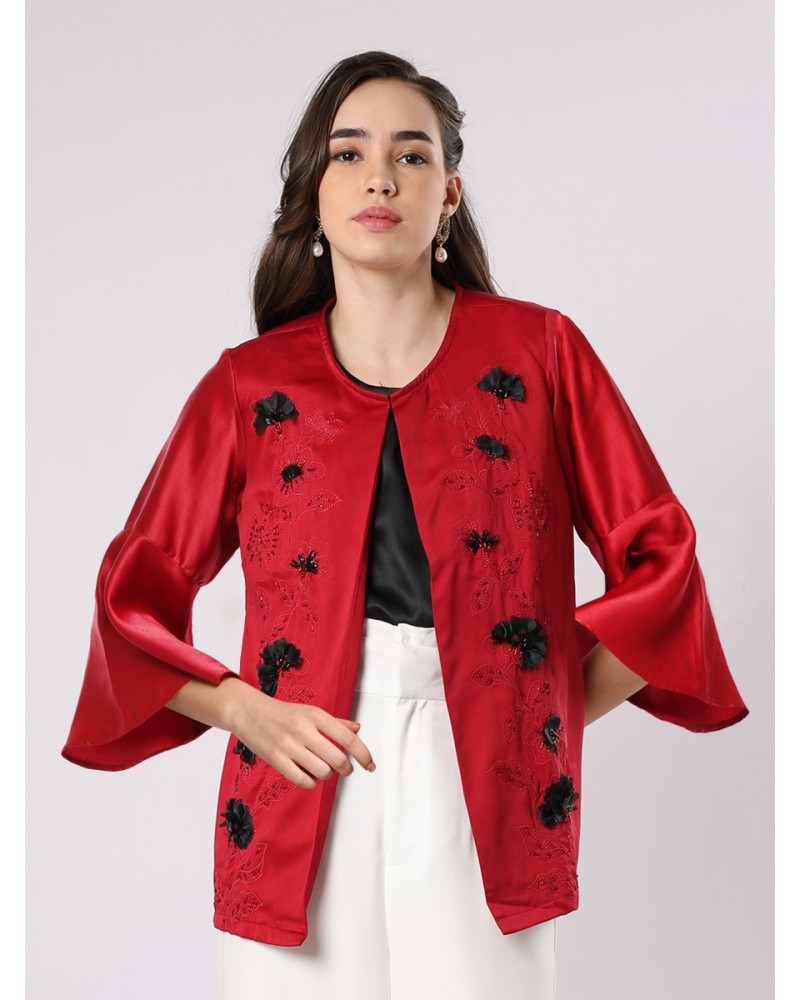 Liany Red Petals Jacket