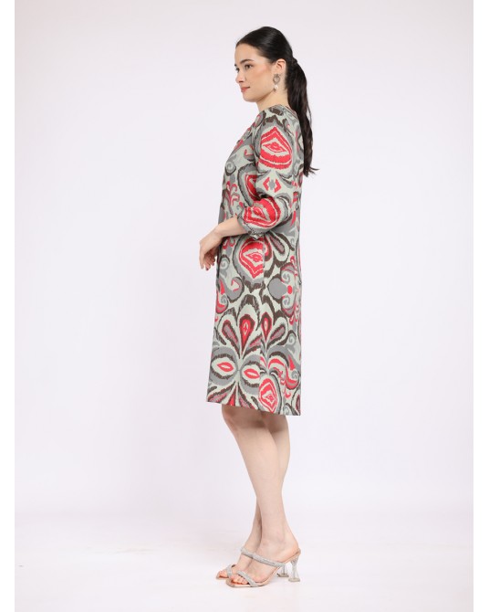 Grey Barong Ikat Jacket