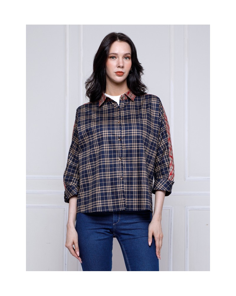 Blue Red Check Boggy Shirt