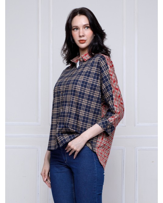 Blue Red Check Boggy Shirt