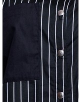 Black And White Cocoon Shirt Dress