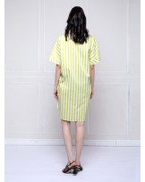 White Lemon Cocoon Shirt Dress