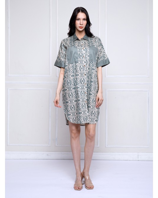 Ethics Jade Cocoon Shirt Dress