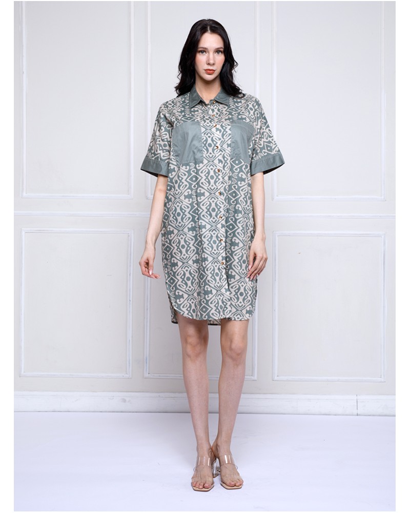 Ethics Jade Cocoon Shirt Dress