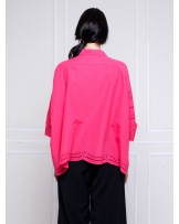 Pink Eyelet Boggy Shirt