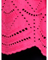 Pink Eyelet Boggy Shirt