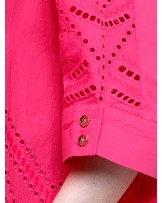 Pink Eyelet Boggy Shirt