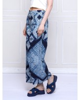 Blue Tie Dye Palazzo Pants