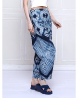 Blue Tie Dye Palazzo Pants