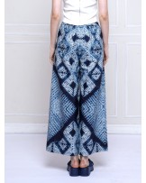 Blue Tie Dye Palazzo Pants