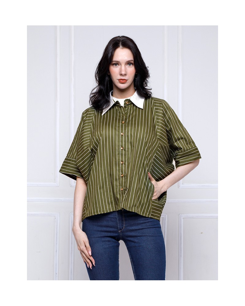 Olive Blomish Shirt