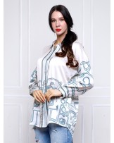 Jade Ornaments Oversized Shirt