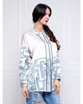 Jade Ornaments Oversized Shirt