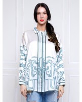 Jade Ornaments Oversized Shirt