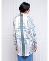 Jade Ornaments Oversized Shirt