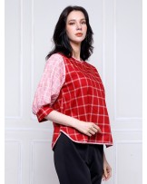 Red Aleana Blouse