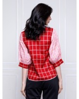 Red Aleana Blouse