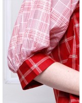 Red Aleana Blouse