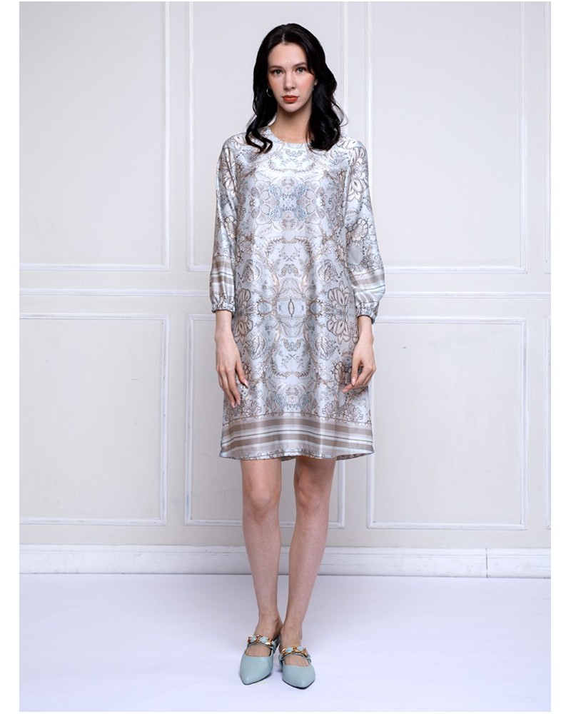 Winter Flower H-Line Dress