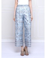 Winter Flower Palazzo Pants
