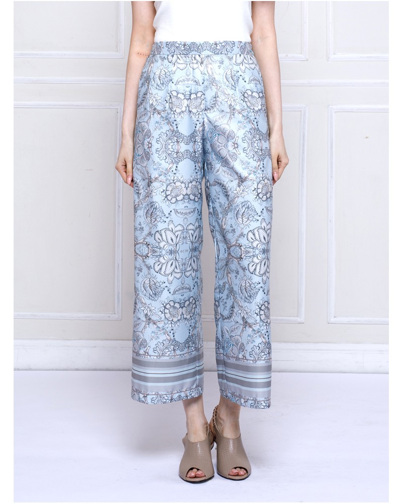 Winter Flower Palazzo Pants
