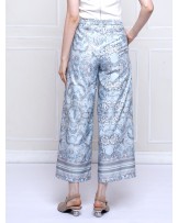 Winter Flower Palazzo Pants