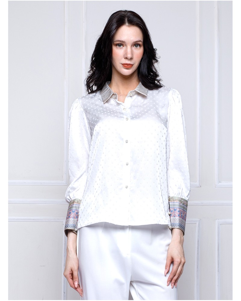 Boho Chic Spring Garden Shirt