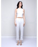 The Modern Tailored Off-White Trouser
