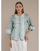 Pinkish Green Short Jacket