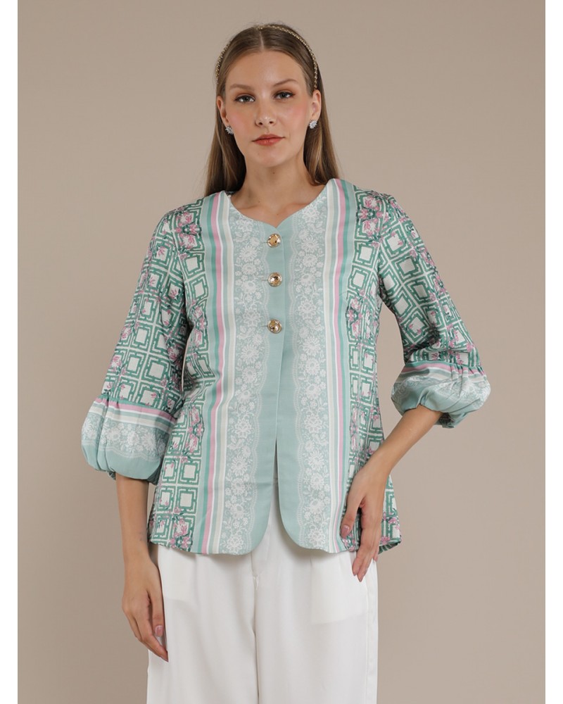 Pinkish Green Short Jacket