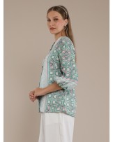 Pinkish Green Short Jacket